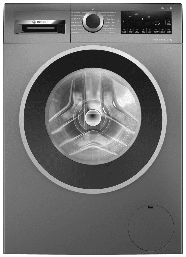Series 6 - Washer dryer - 10.5/6 kg - max. 1400 rpm, Cast iron grey