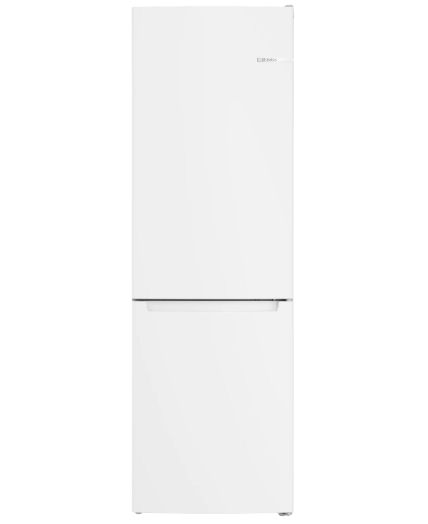 Bosch Series 2 - Free-standing fridge-freezer with freezer at bottom - 186 x 60 cm - White, Total No Frost